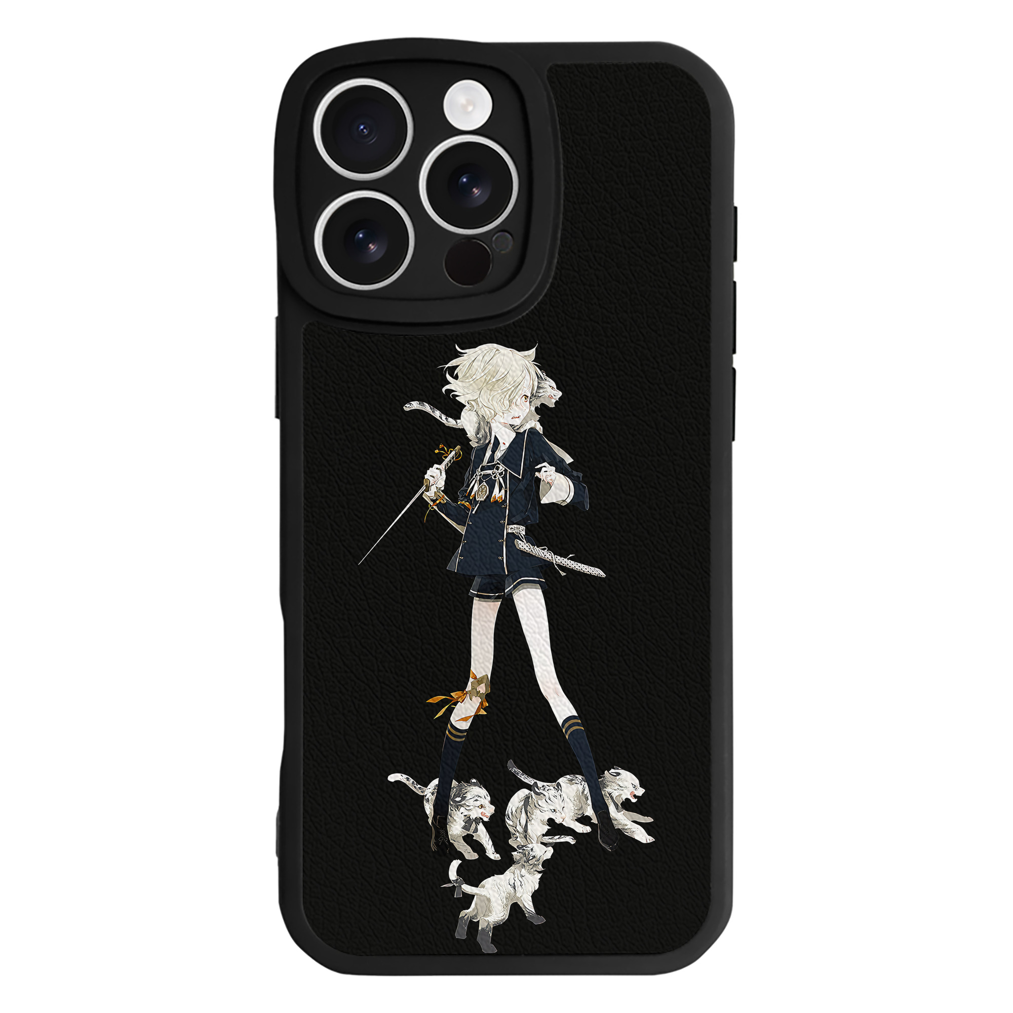（画像用） 刀剣乱舞 Touken Ranbu 【iPhone 16シリーズ対応】シリコンスマホケース（レザー調） 材質：シリコン